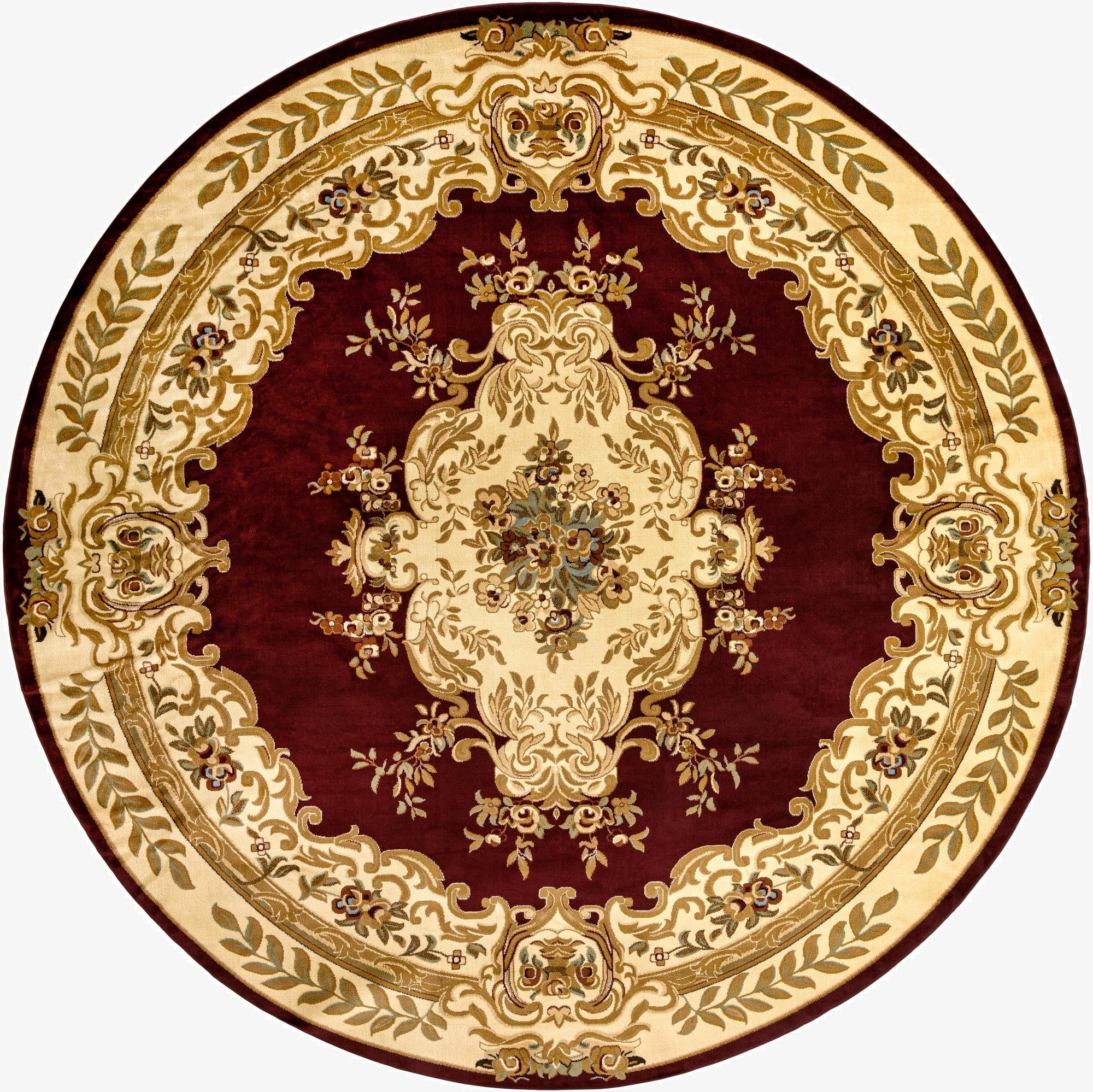 13' x 13' Classic Aubusson Round Rug