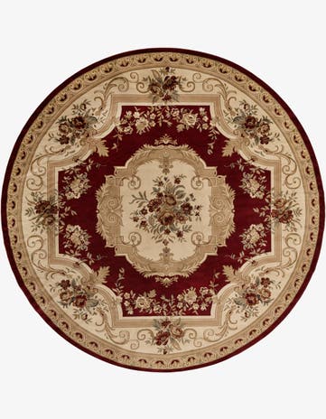 13' x 13' Classic Aubusson Round Rug