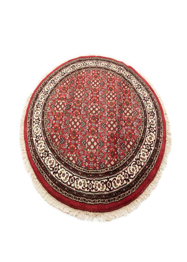 7' 7 x 7' 7 Hand Knotted Farahan Wool Round Rug