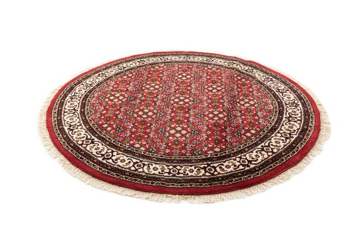 Detail image of 7' 7 x 7' 7 Hand Knotted Farahan Wool Round Rug