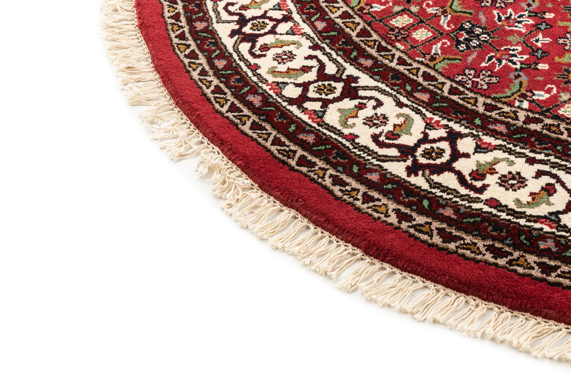 7' 7 x 7' 7 Hand Knotted Farahan Wool Round Rug