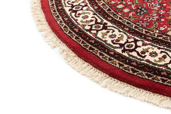 7' 7 x 7' 7 Hand Knotted Farahan Wool Round Rug