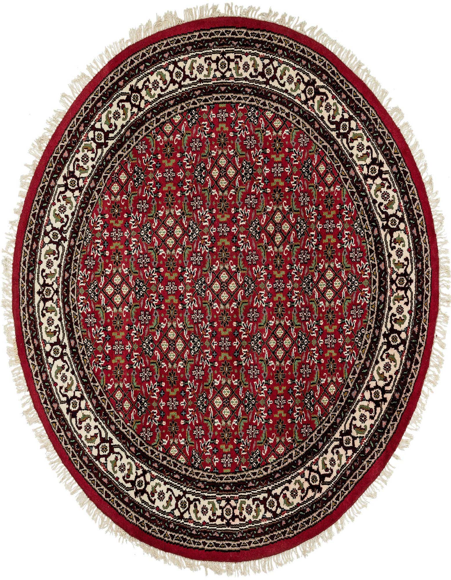 7' 7 x 7' 7 Hand Knotted Farahan Wool Round Rug