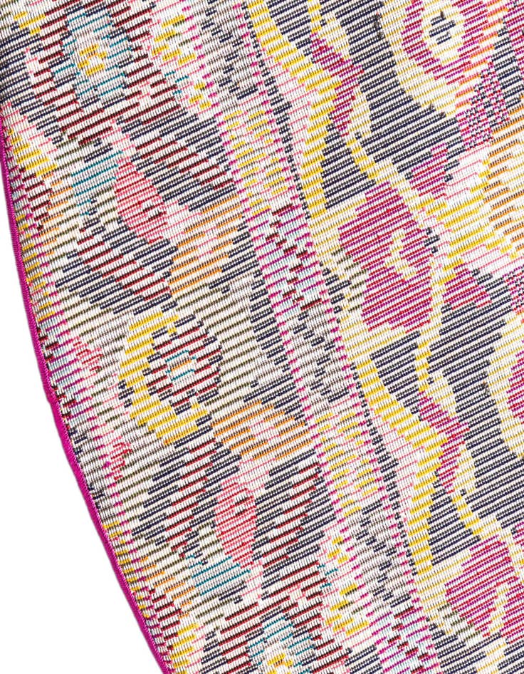 Detail image of 3' 3 x 3' 3 Washable Fleur Round Rug