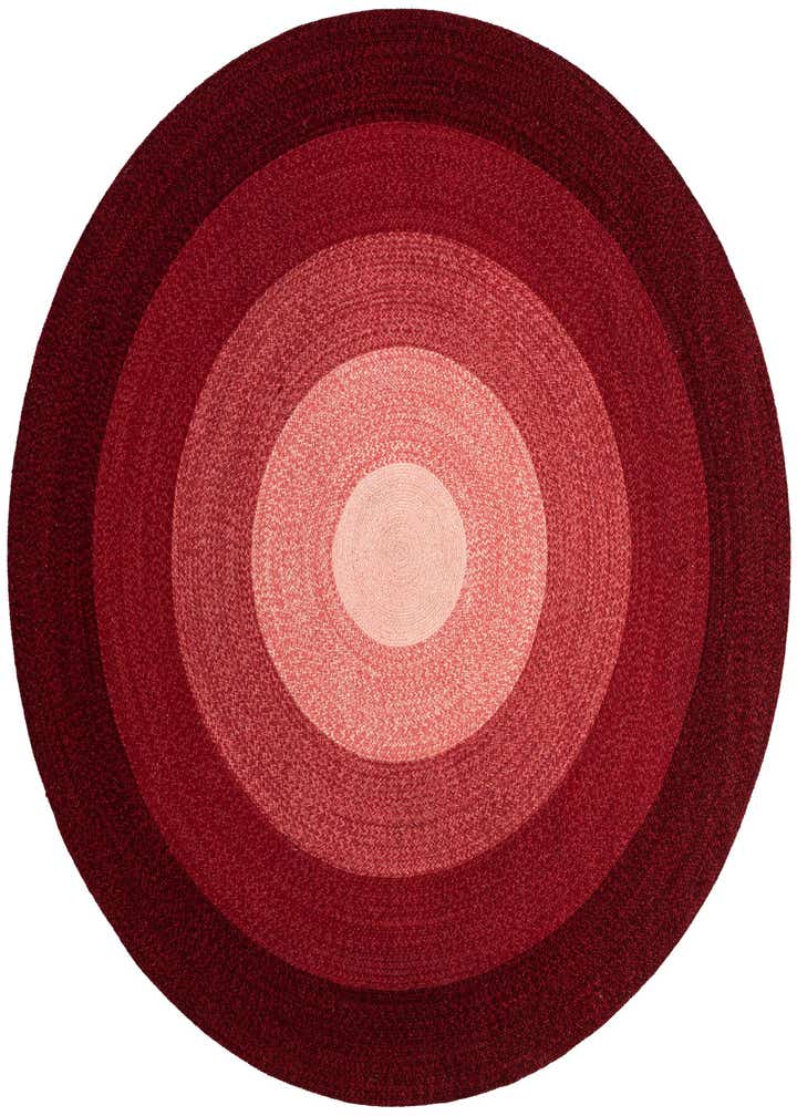7' 10 x 7' 10 Handmade Hand Braided Wool Round Rug