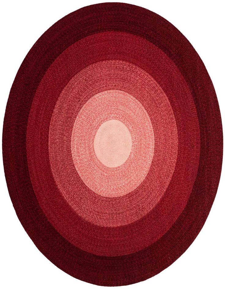 Detail image of 7' 10 x 7' 10  Hand Hand Braided Wool Round Rug