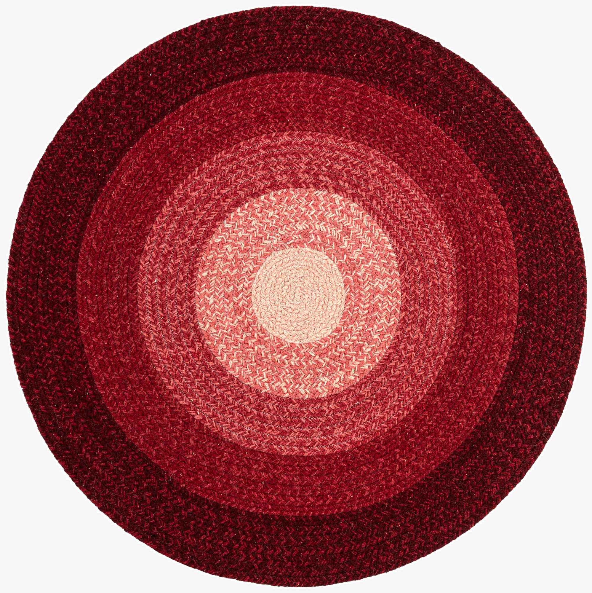 3' 1 x 3' 1  Hand Hand Braided Wool Round Rug