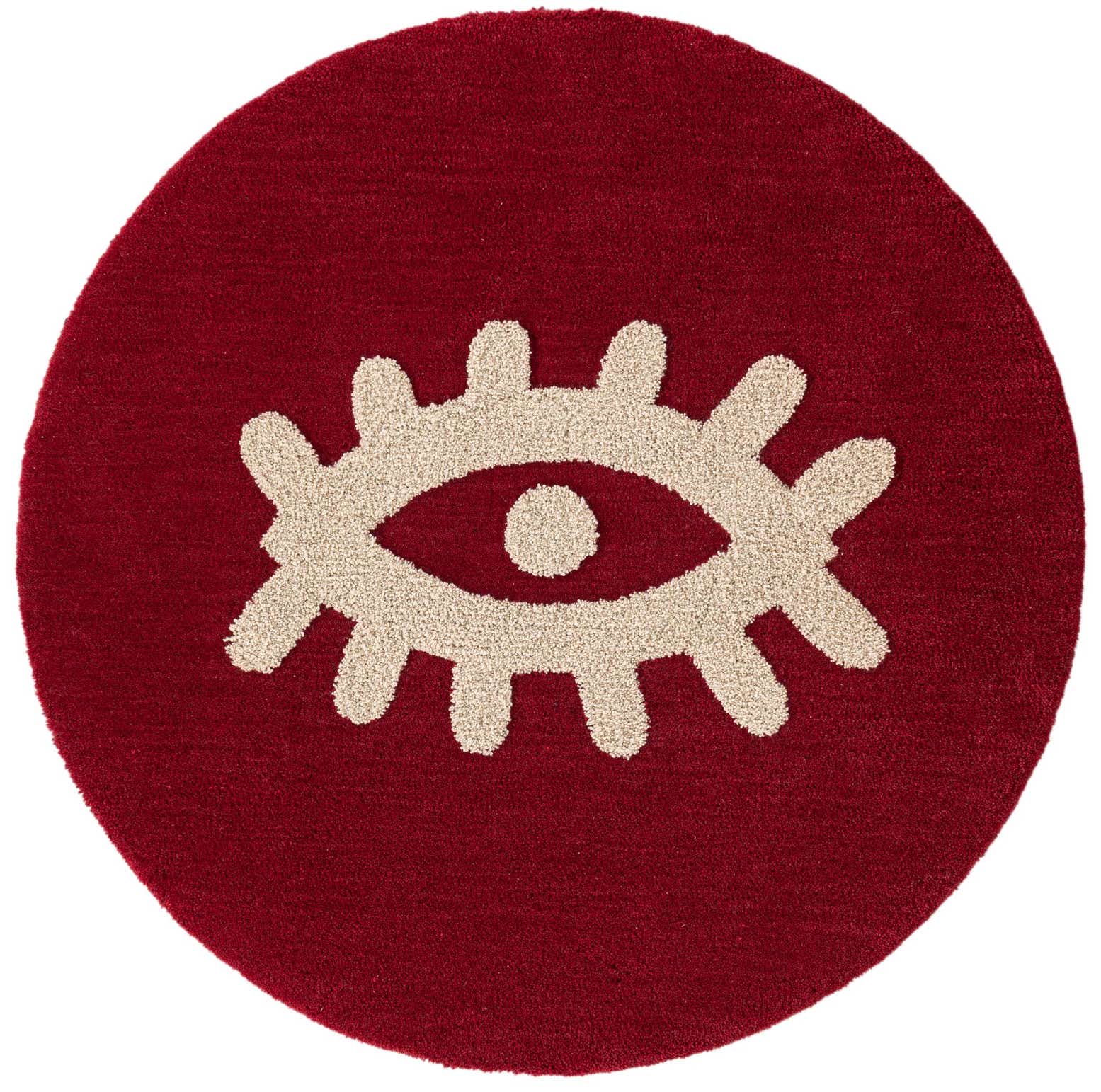 6' 1 x 6' 1 Handtufted Wool Round Rug
