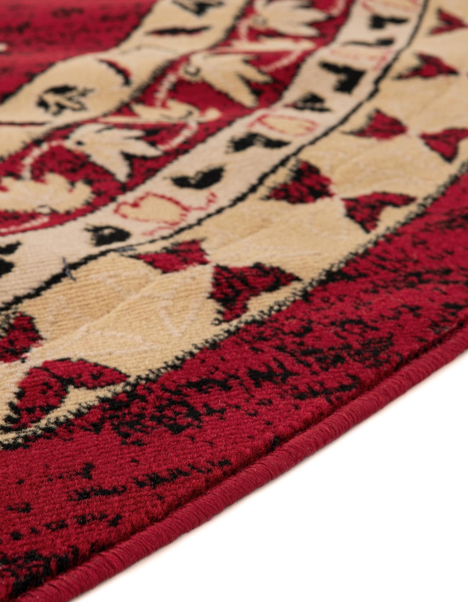 7' 10 x 7' 10 Heriz Design Round Rug