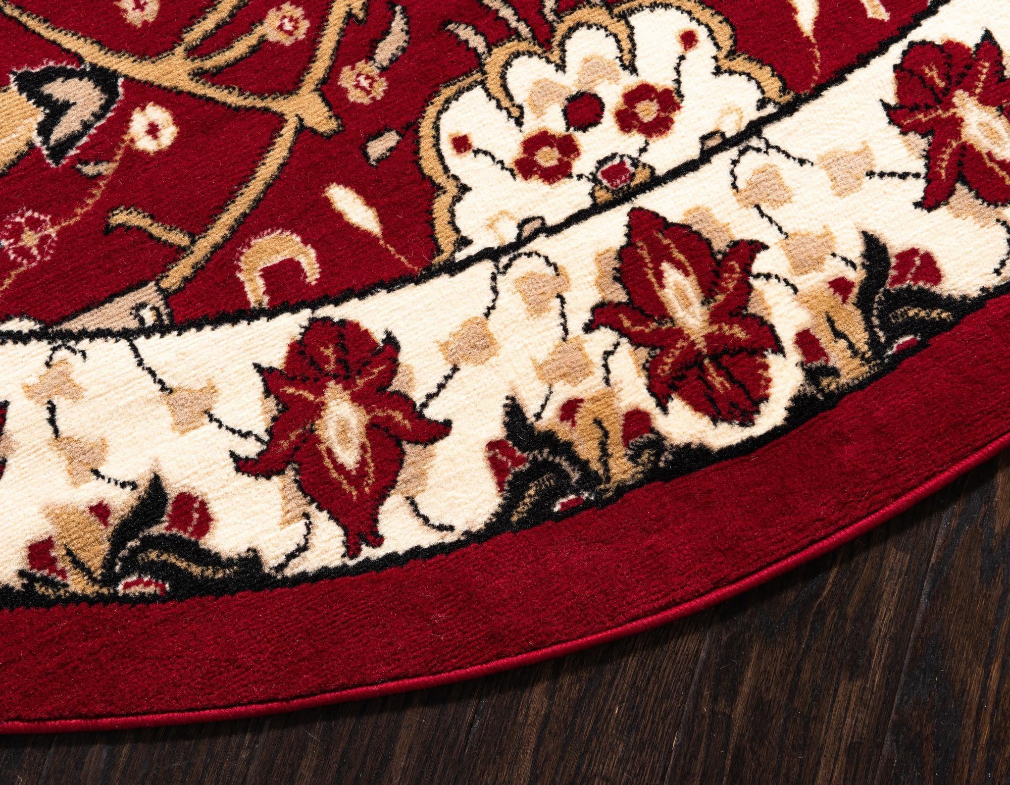 7' 10 x 7' 10 Isfahan Design Round Rug