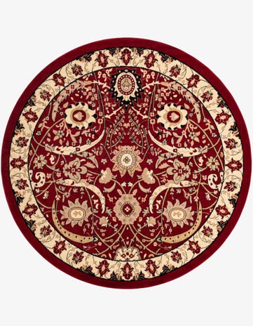 7' 10 x 7' 10 Isfahan Design Round Rug