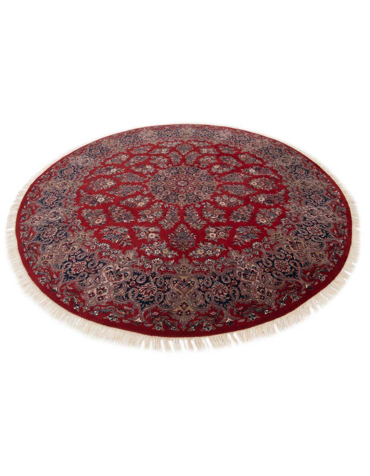 Detail image of 8' x 8' Hand Knotted Isfahan Wool Round Rug