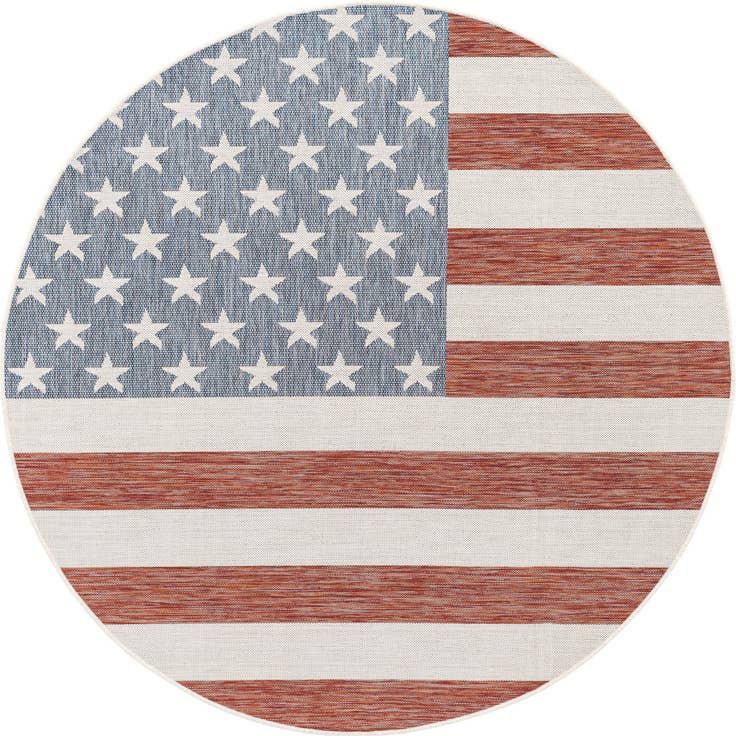 Detail image of 7' x 7' Easy-Clean Jill Zarin Indoor / Outdoor Round Rug