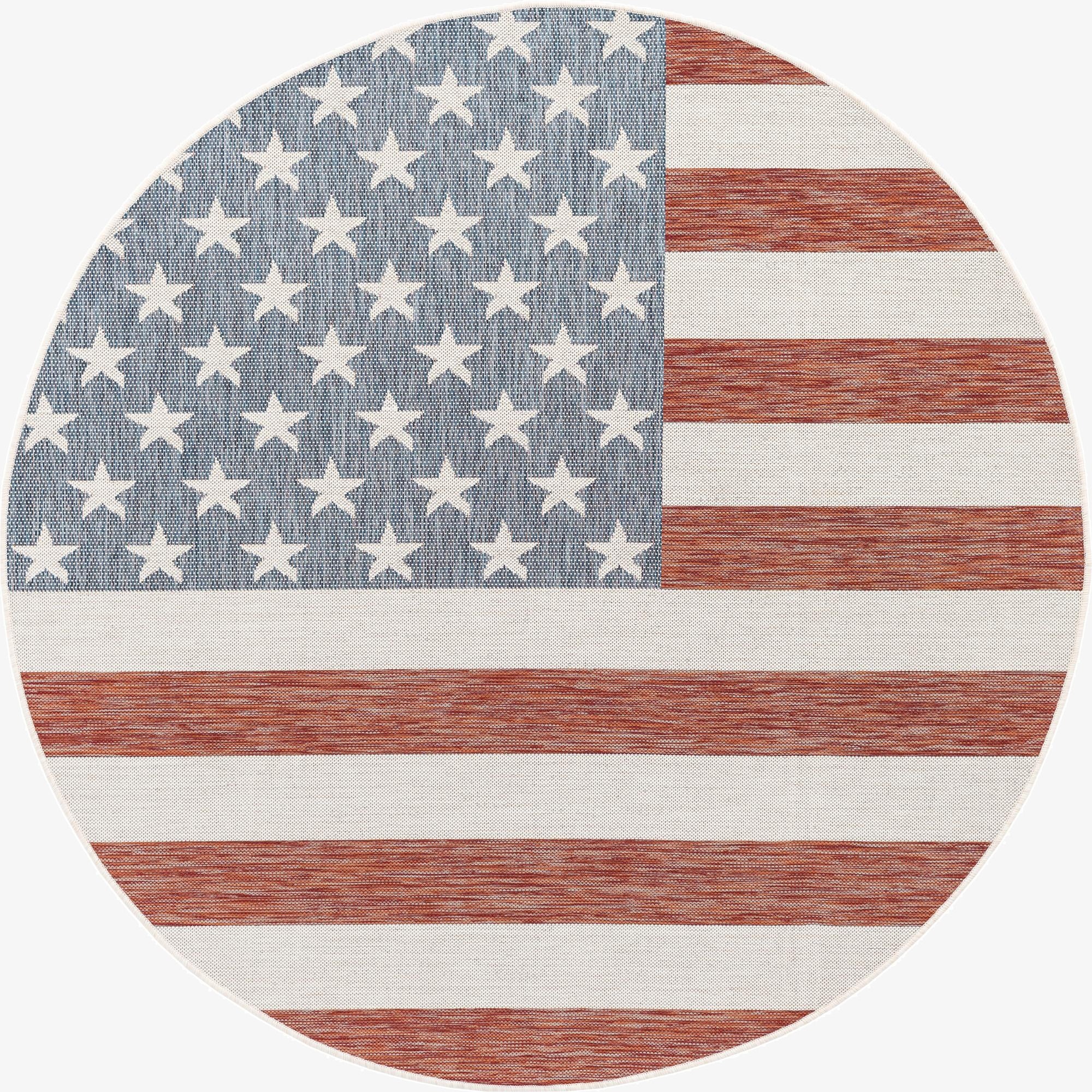 7' x 7'  Washable Jill Zarin Indoor / Outdoor Round Rug