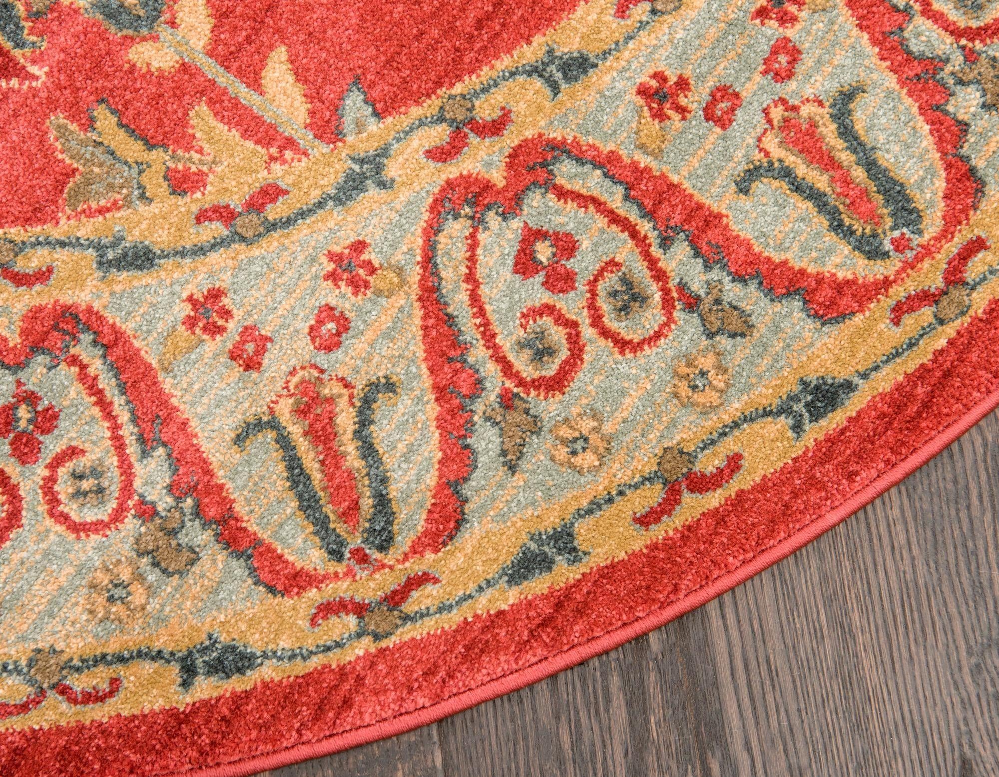 6' x 6' Kashkuli Gabbeh Round Rug