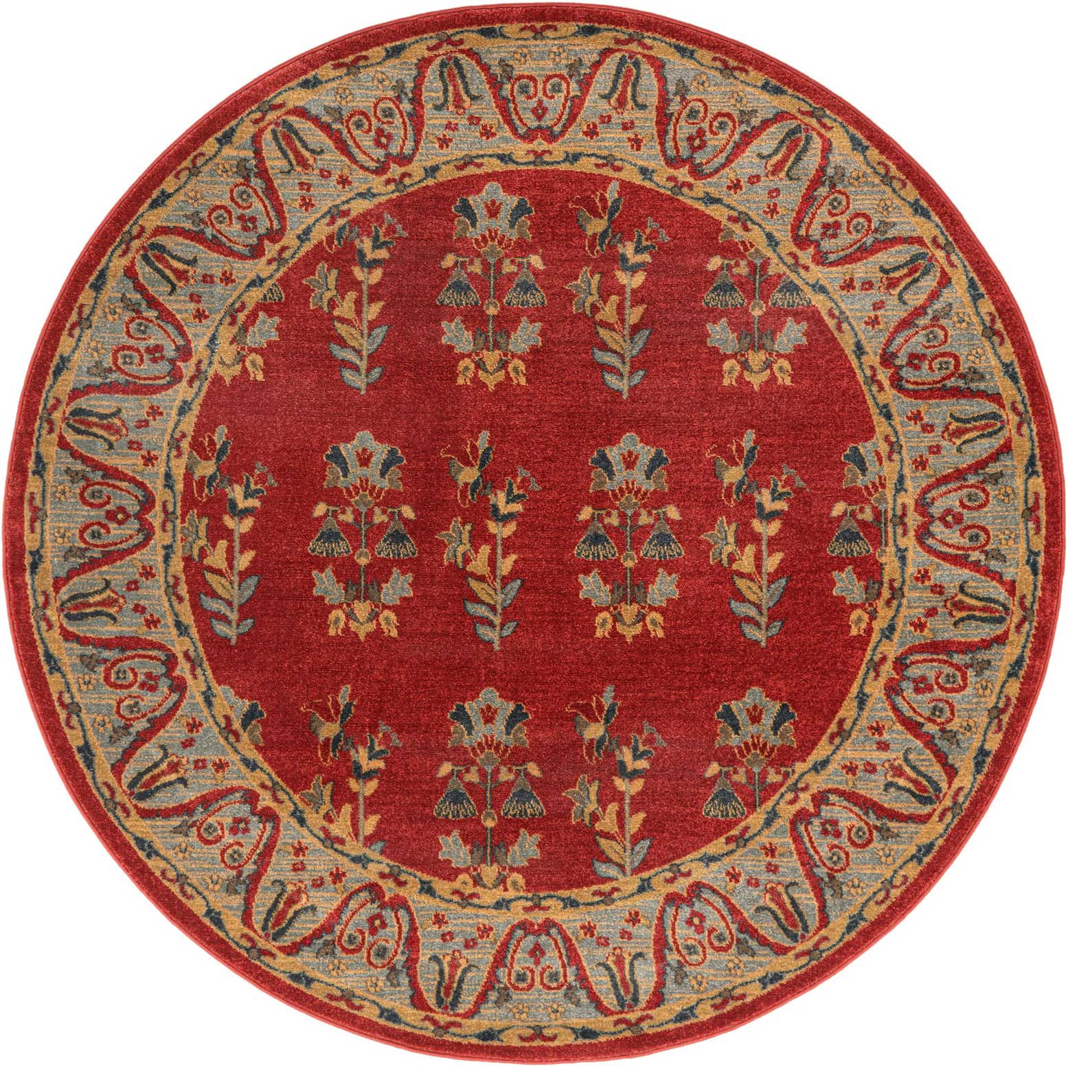 6' x 6' Kashkuli Gabbeh Round Rug