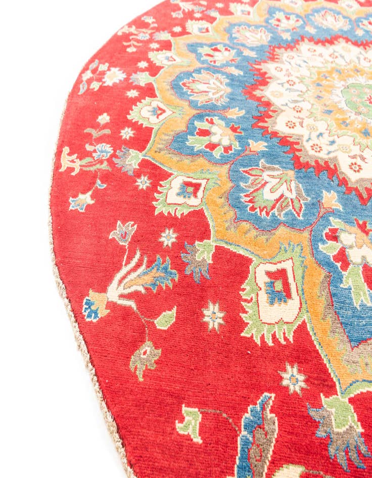 Detail image of 8' x 8' Hand Knotted Kazak Round Rug