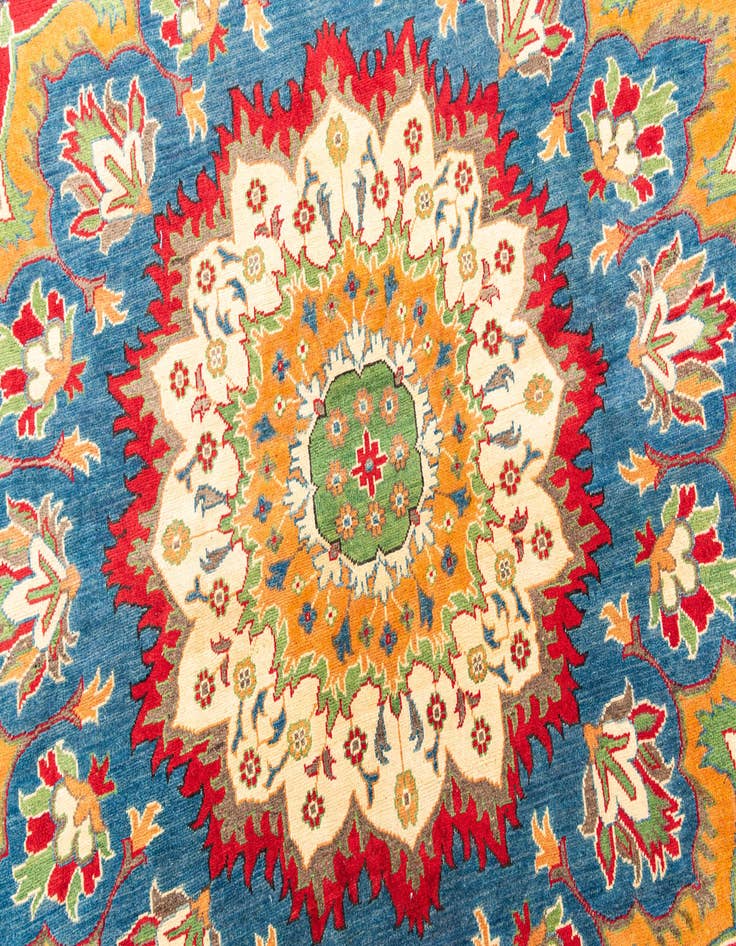 Detail image of 8' x 8' Hand Knotted Kazak Round Rug