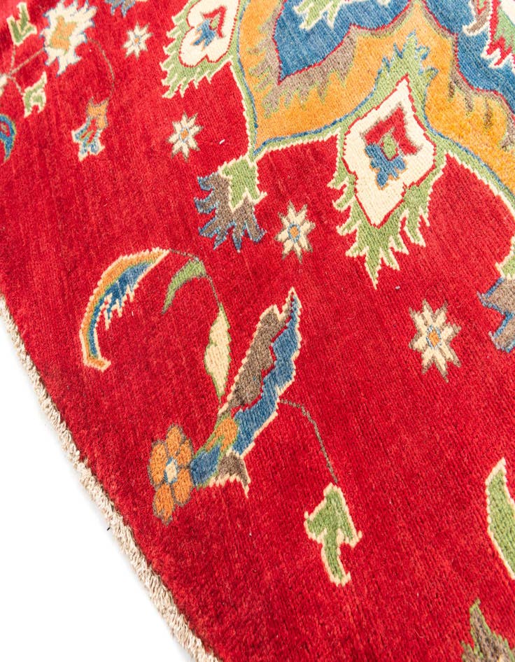 Detail image of 8' x 8' Hand Knotted Kazak Round Rug