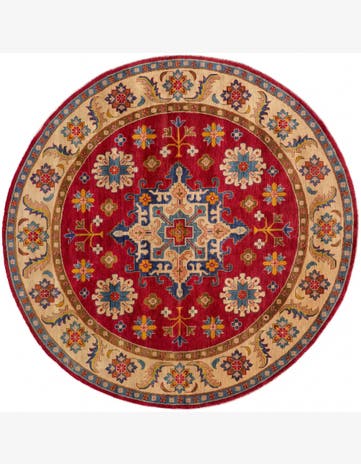 8' 3 x 8' 4 Hand Knotted Kazak Round Rug