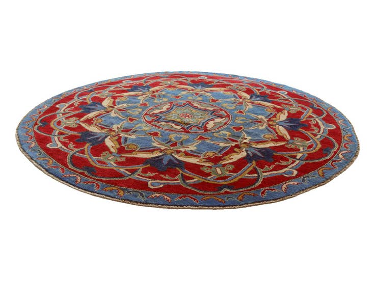 Detail image of 6' 6 x 6' 7 Hand Knotted Kazak Round Rug