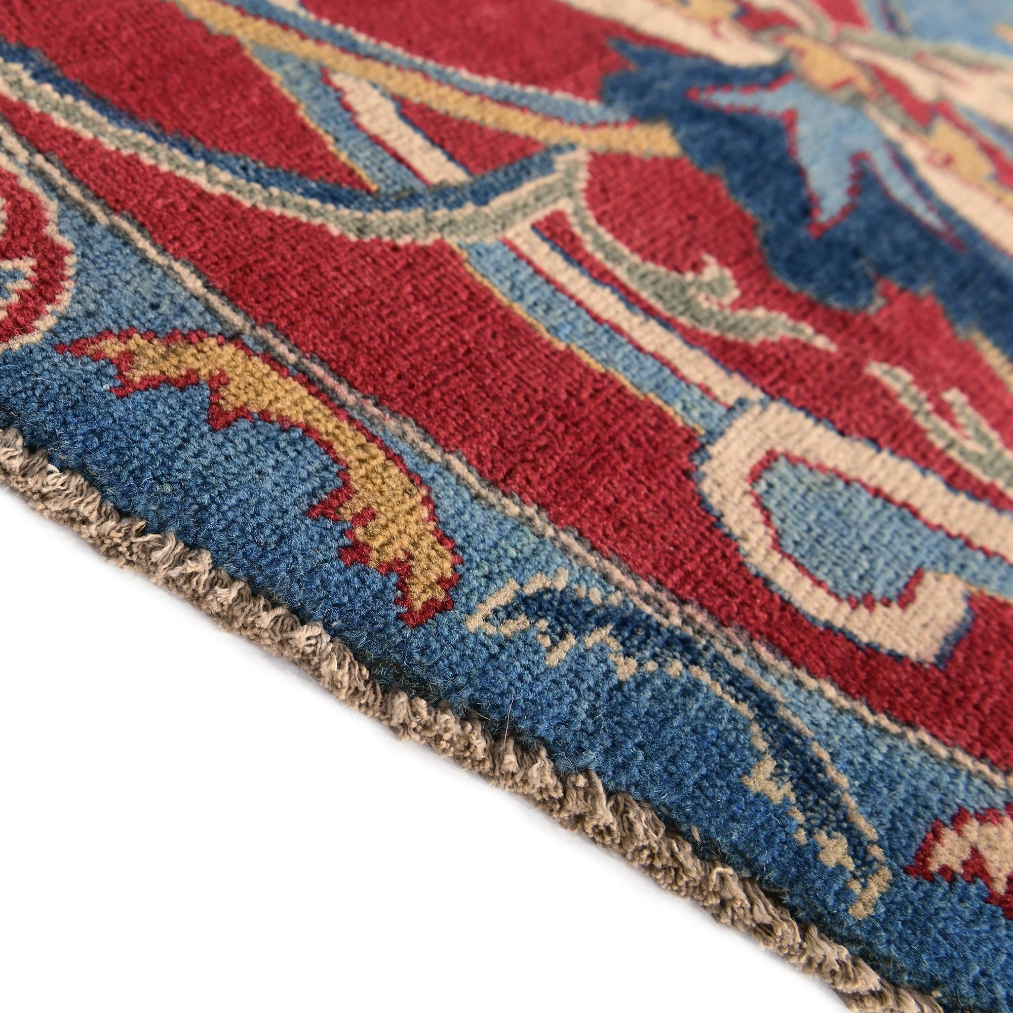 Detail image 8 of 12: 6' 6 x 6' 7 Hand Knotted Kazak Round Rug
