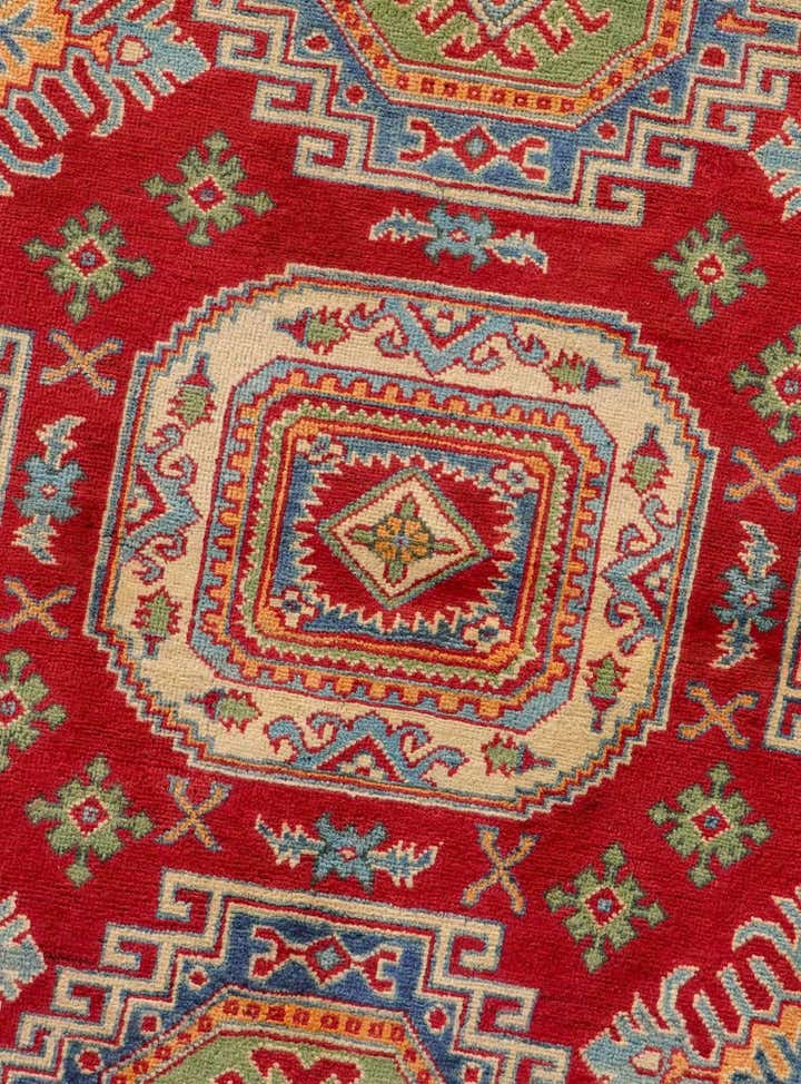 6' 7 x 6' 7 Hand Knotted Kazak Round Rug