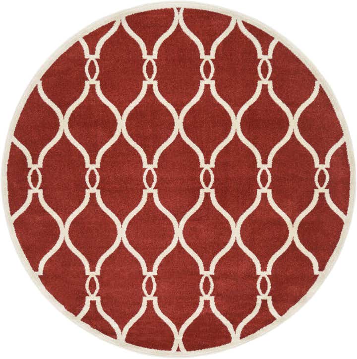 6' x 6' Lattice Round Rug