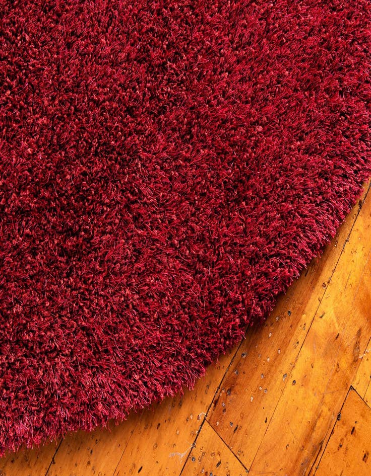 Detail image of 6' x 6' Luxe Solid Shag Round Rug