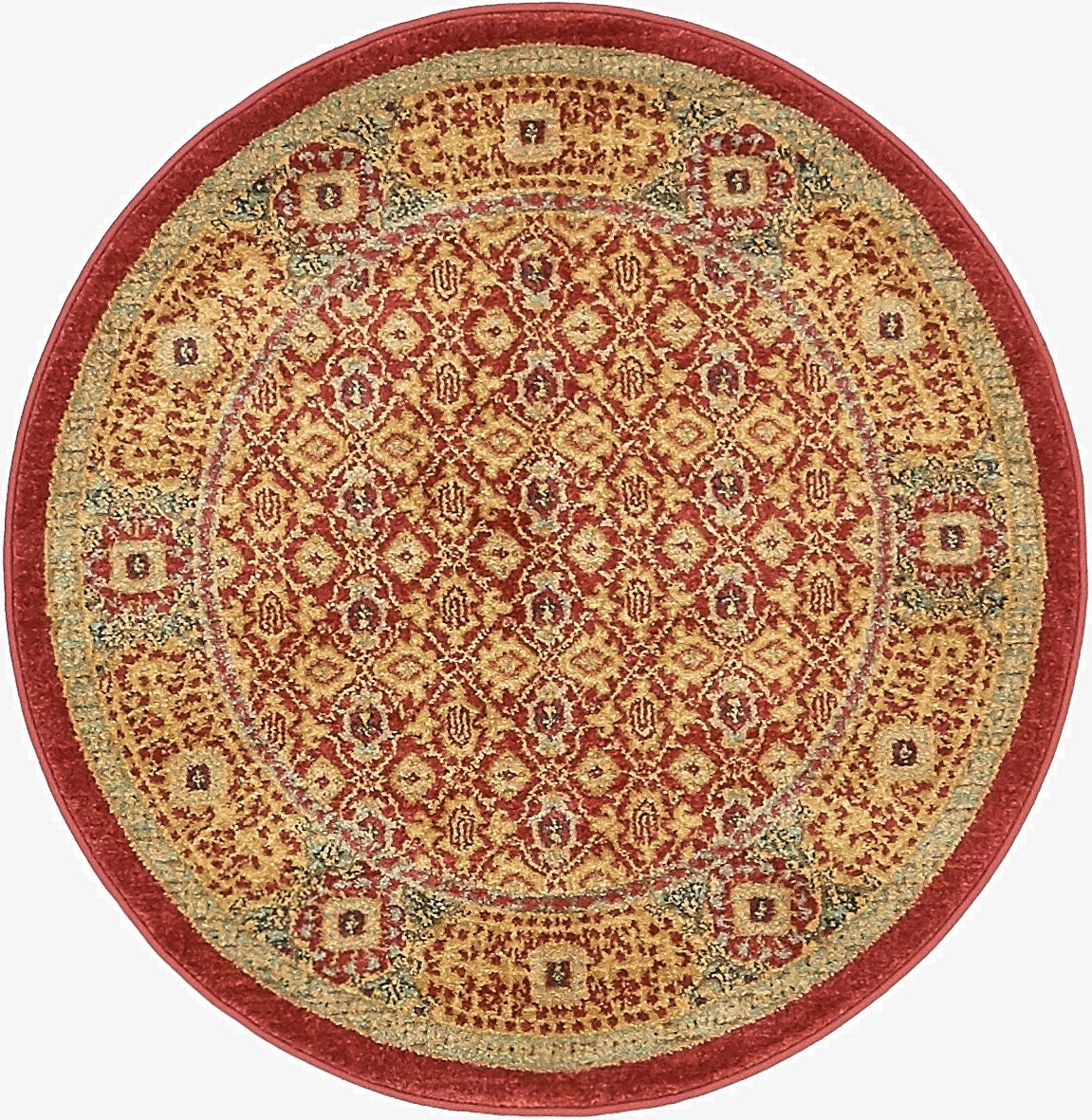 3' 3 x 3' 3 Mamluk Round Rug
