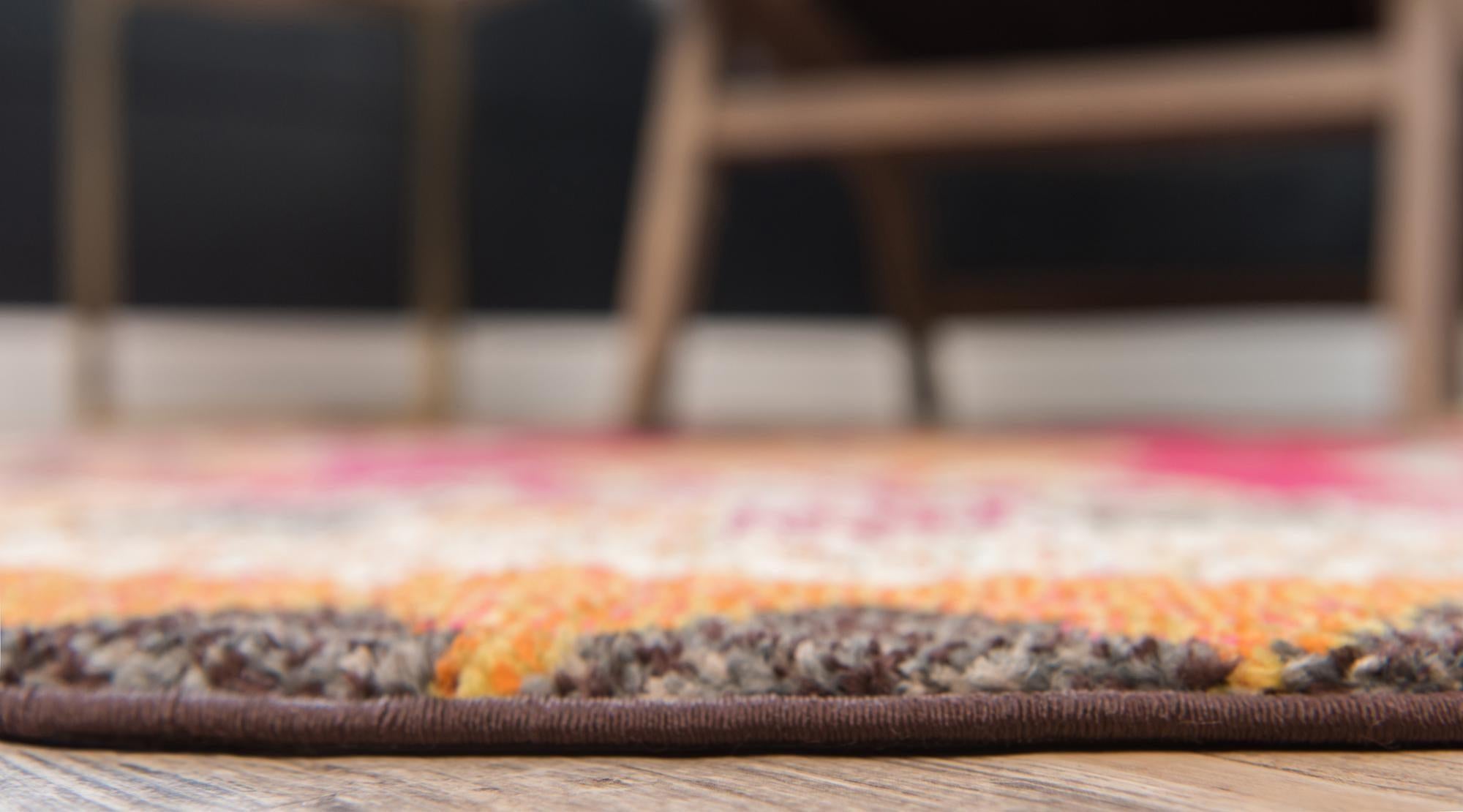 8' x 8' Washable Mesa Round Rug