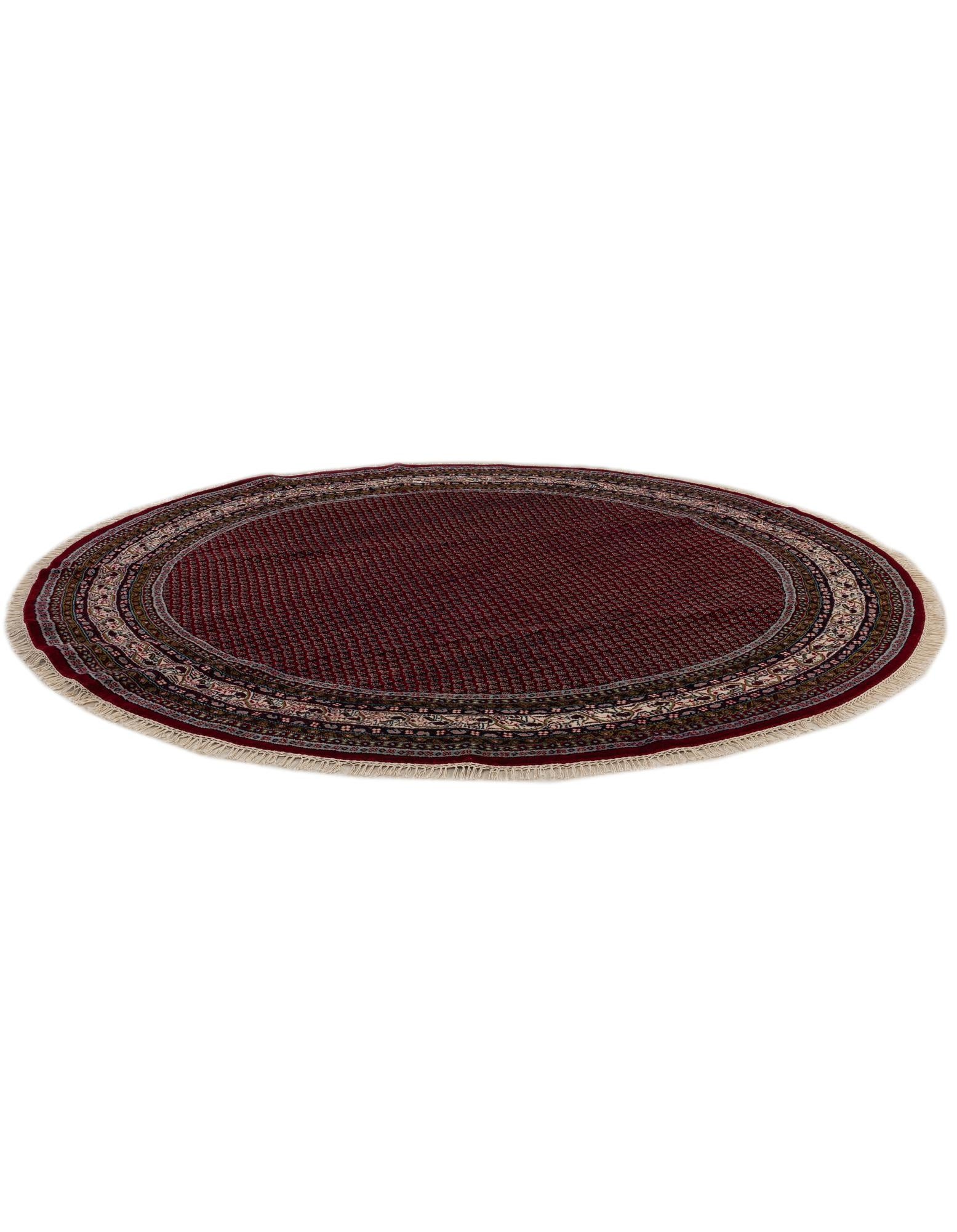 7' 10 x 7' 10 Hand Knotted Mir Wool Round Rug