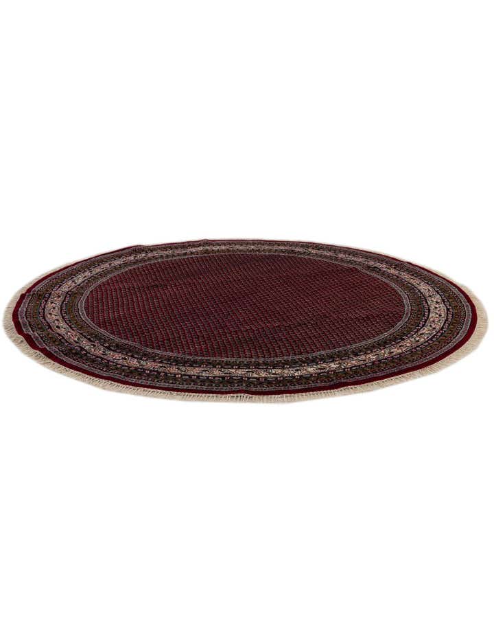 7' 10 x 7' 10 Hand Knotted Mir Wool Round Rug