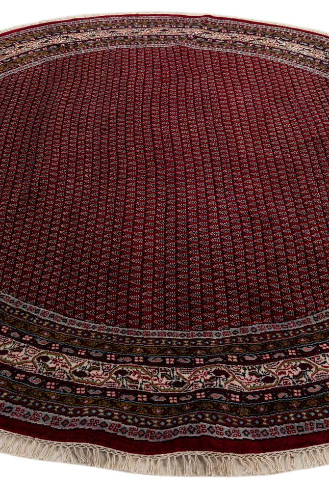 7' 10 x 7' 10 Hand Knotted Mir Wool Round Rug