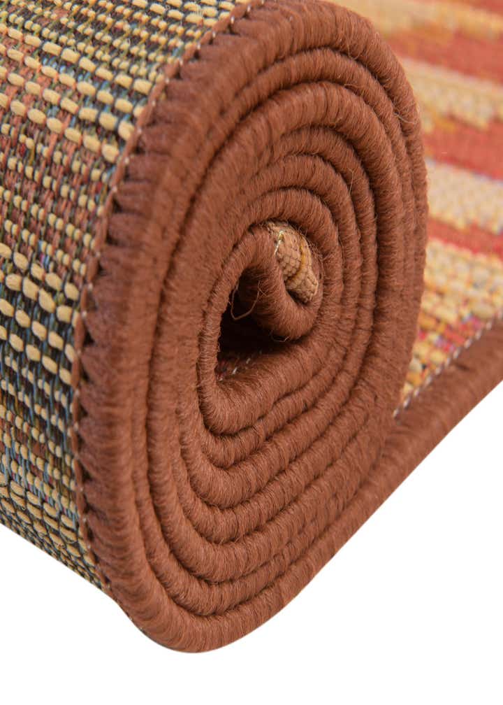 8' x 8' Easy-Clean Modern Indoor / Outdoor Round Rug