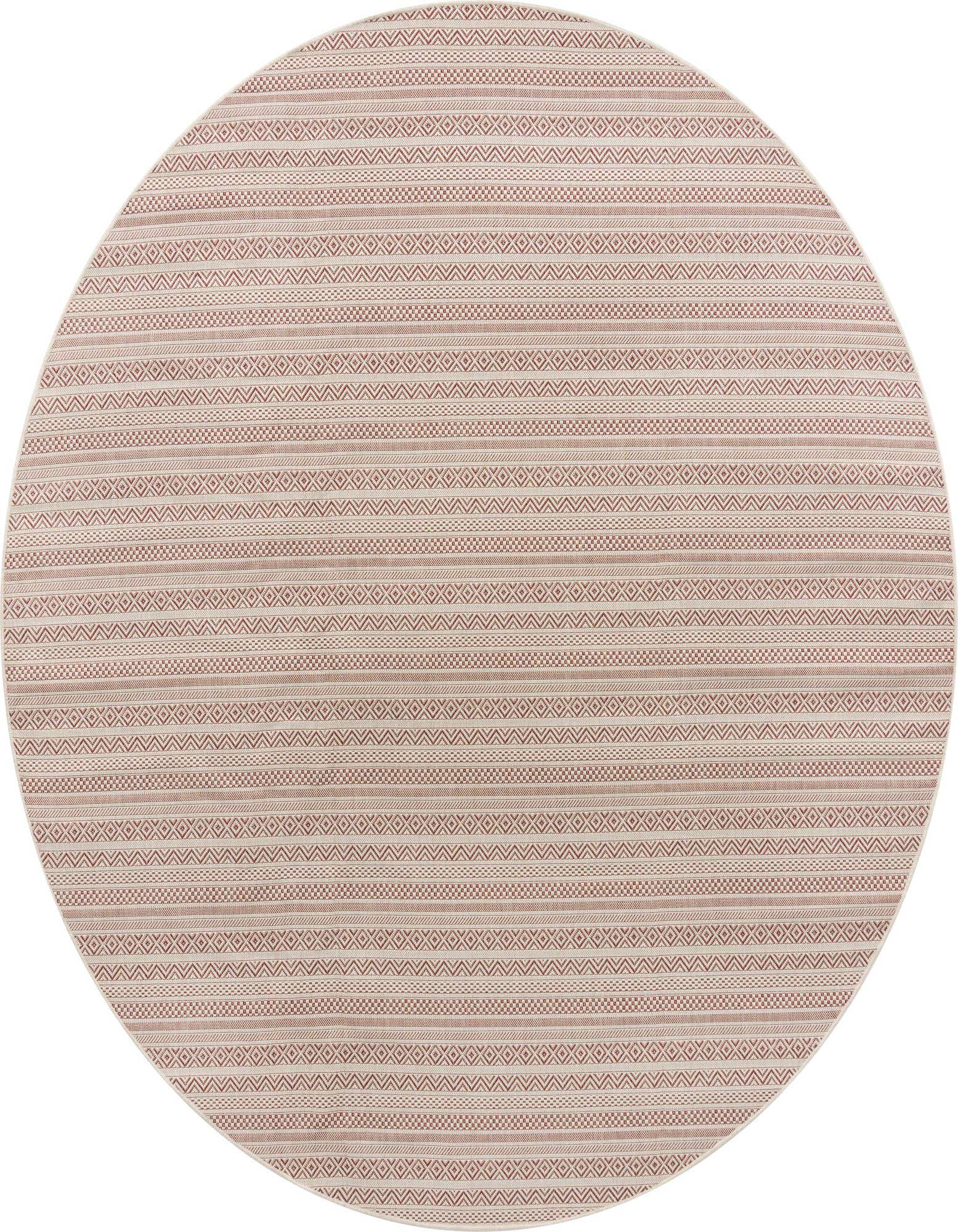10' x 10' Easy-Clean Ribbon Indoor / Outdoor Round Rug