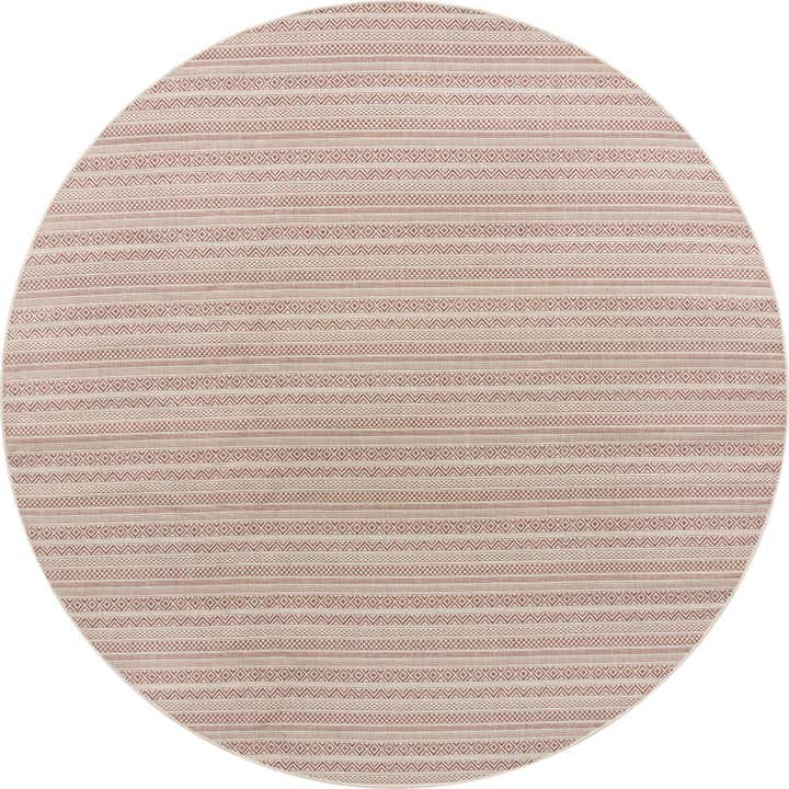 10' x 10' Easy-Clean Ribbon Indoor / Outdoor Round Rug
