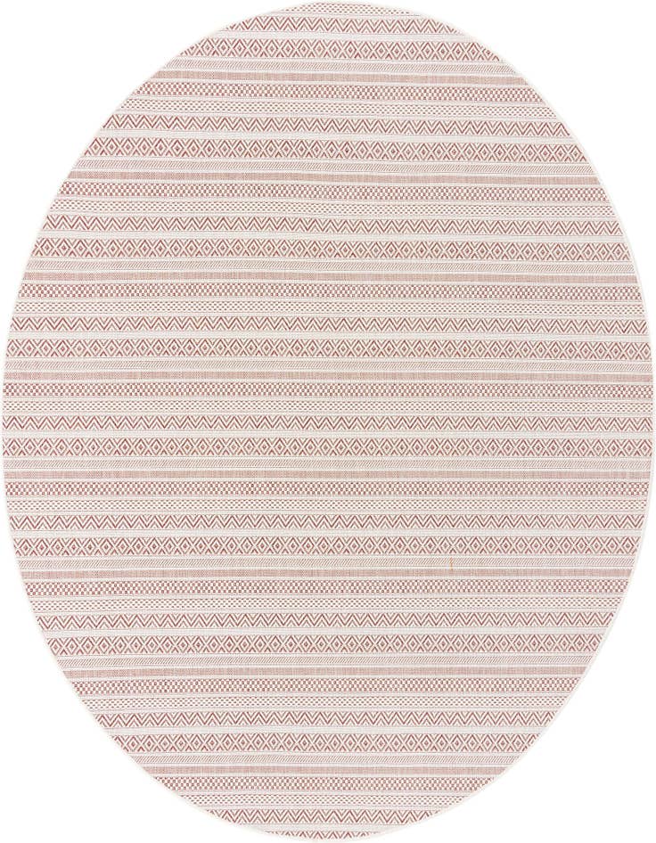 Detail image of 7' 10 x 7' 10 Easy-Clean Ribbon Indoor / Outdoor Round Rug