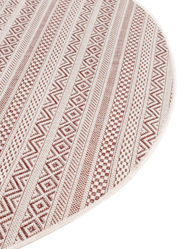 Detail image of 3' x 3' Washable Ribbon Indoor / Outdoor Round Rug