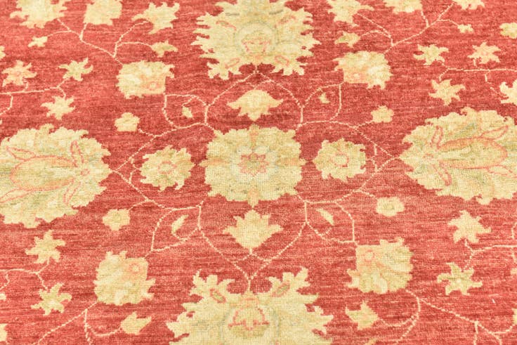 Detail image of 6' 6 x 6' 7 Hand Knotted Peshawar Ziegler Round Rug