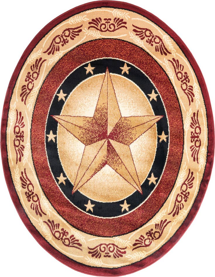 Detail image of 5' 3 x 5' 3 Pioneer Round Rug
