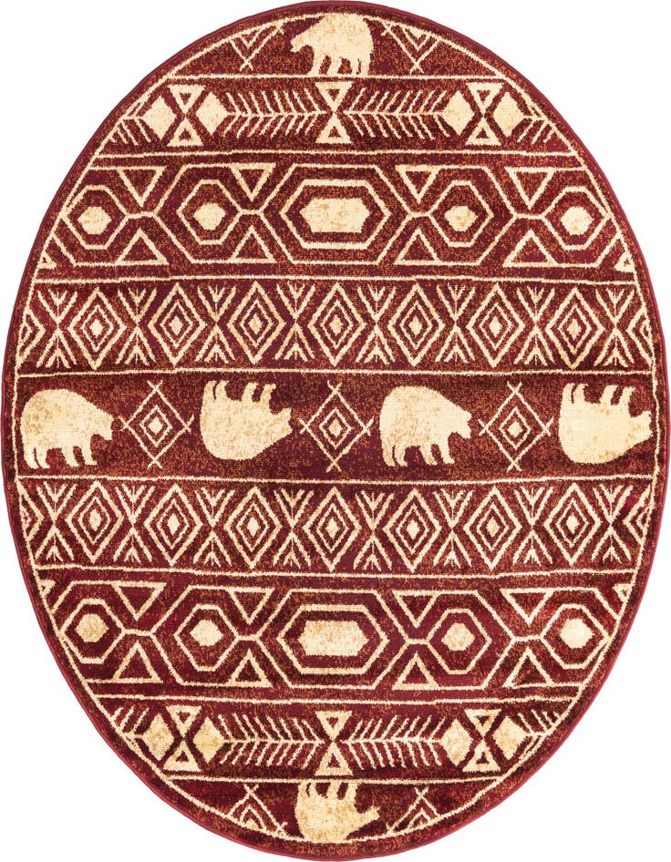 Detail image of 5' 3 x 5' 3 Pioneer Round Rug