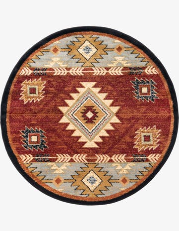 4' x 4' Pioneer Round Rug