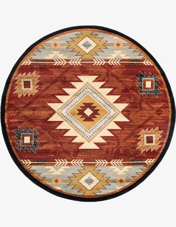 7' 10 x 7' 10 Pioneer Round Rug