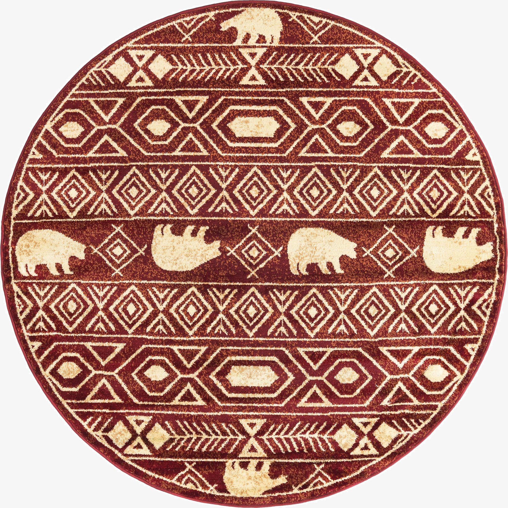 5' 3 x 5' 3 Pioneer Round Rug