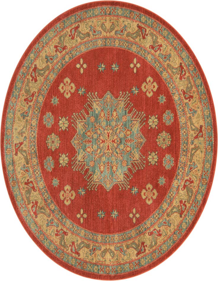 Detail image of 6' x 6' Serapi Round Rug