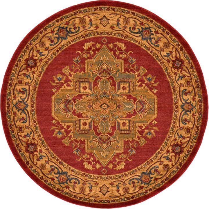 6' x 6' Serapi Round Rug