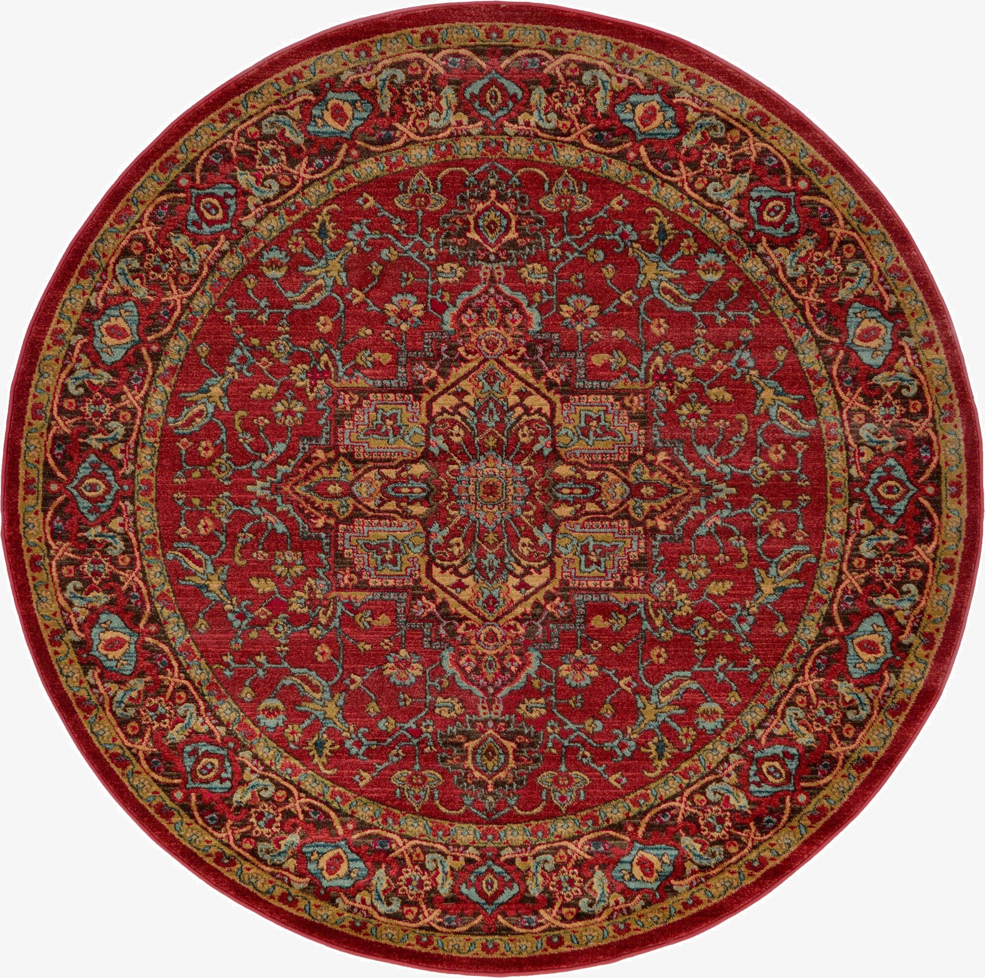 6' x 6' Serapi Round Rug