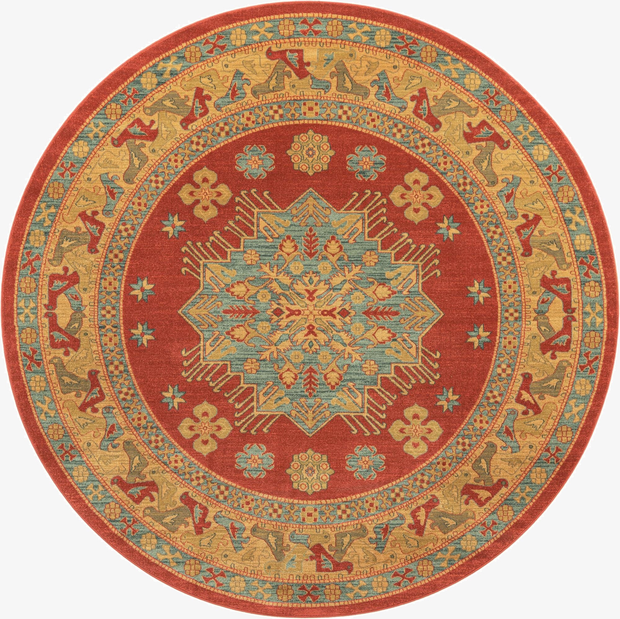 8' x 8' Serapi Round Rug