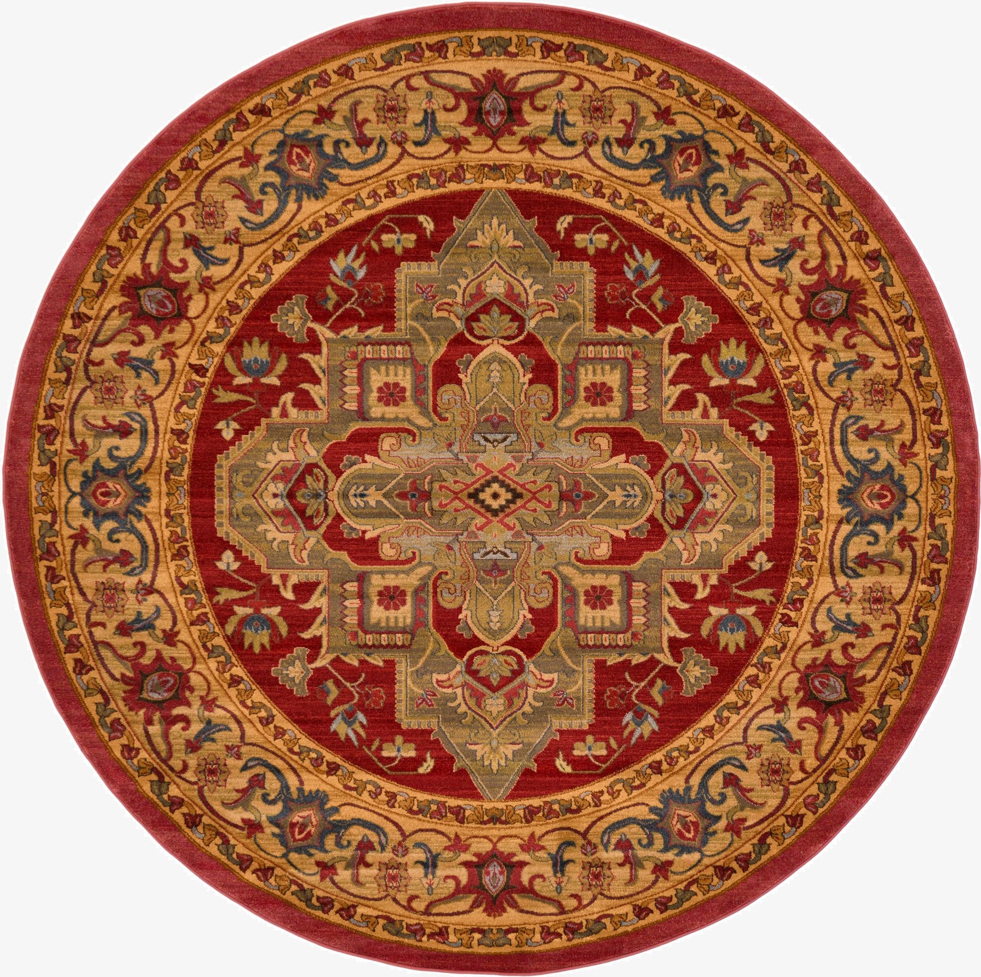 8' x 8' Serapi Round Rug